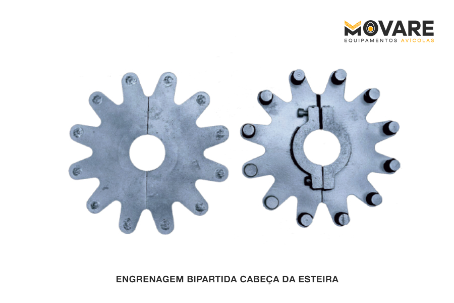 ENGRENAGEM BIPARTIDA CABEÇA DA ESTEIRA